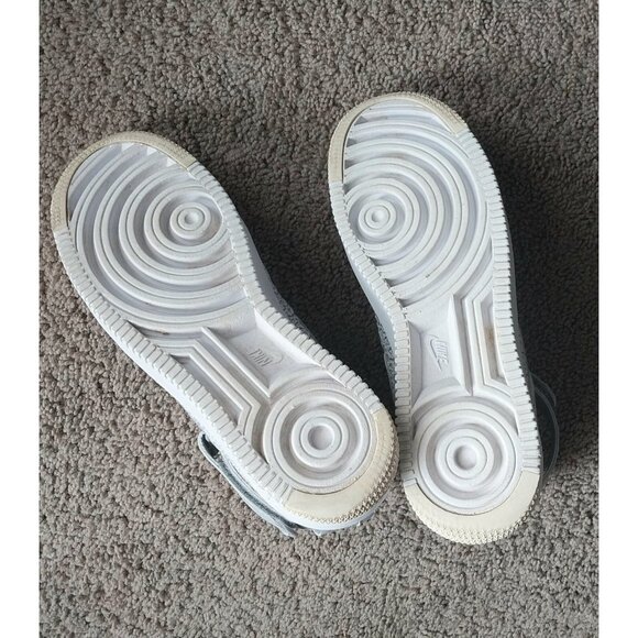 Nike Men's Air Force 1 Ultra Flyknit Mid Wolf Grey Custom Patch Size 9 - Picture 7 of 8